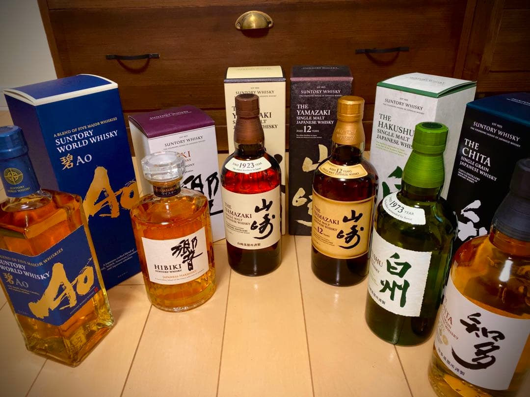 ⭐️⭐️#SUNTORY 山崎12年、響、白州、知多、碧6本セット⭐️⭐️
