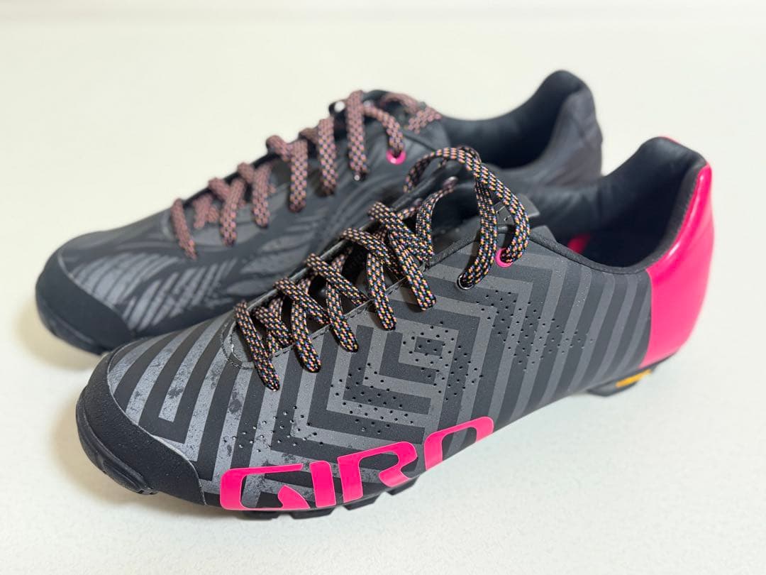 GIRO EmpireVR9 SPDシューズ EU41 ジオメトリックパターン