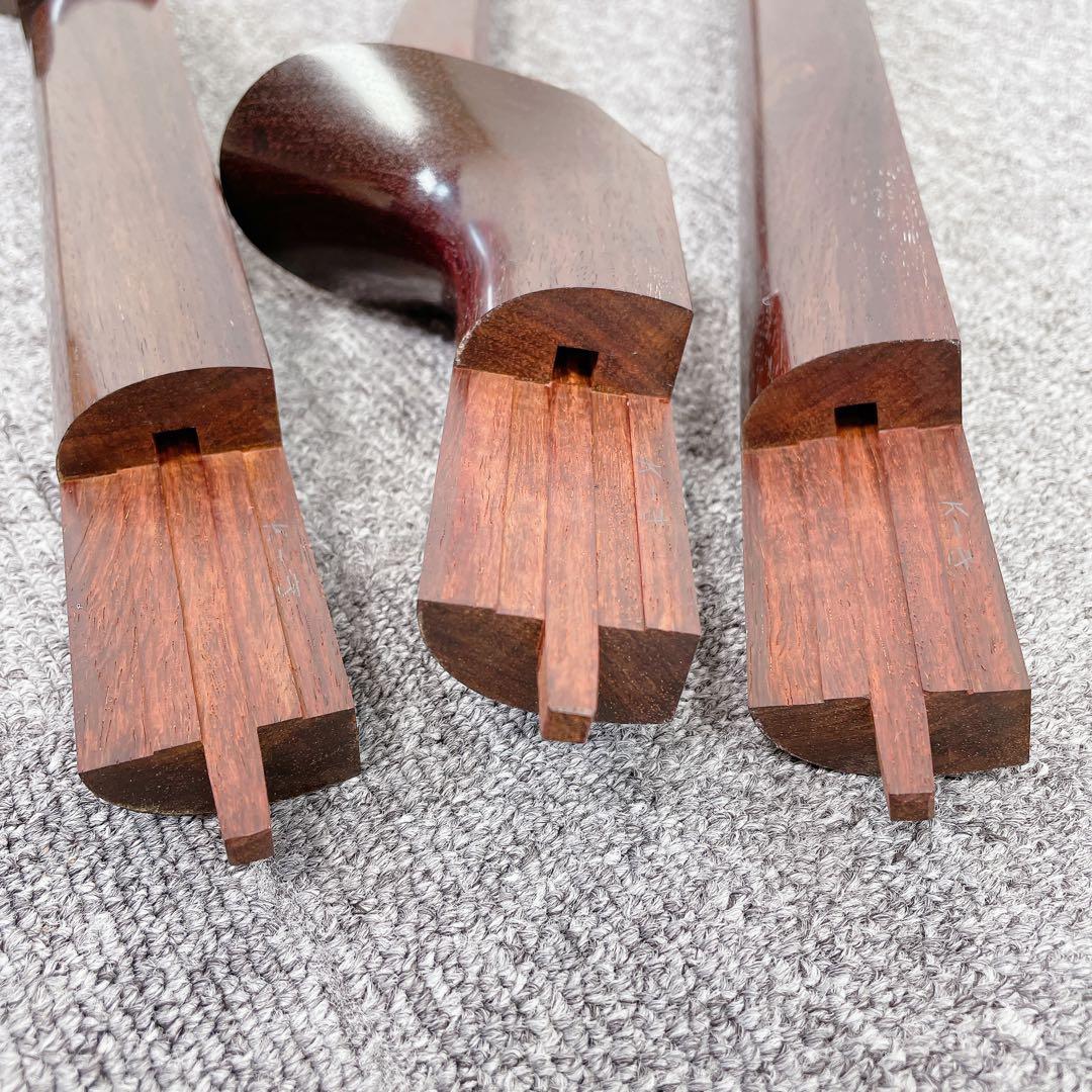 津軽三味線 太棹 紅木 二本溝 子持ち綾杉彫り 三味線 和楽器