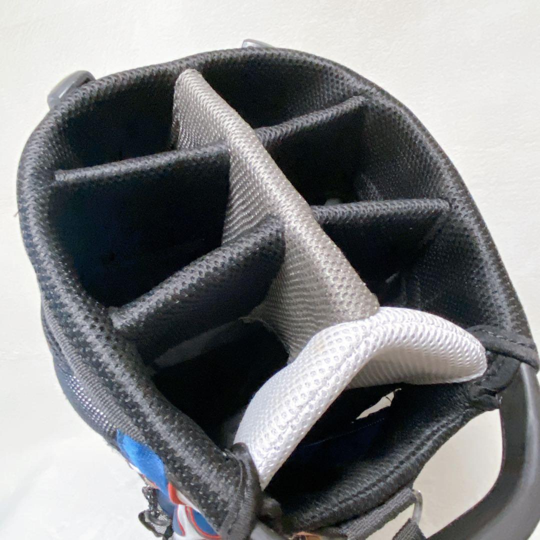 キャロウェイ　スタンド付キャディバッグ　ネイビー　レッド　白　9型　軽量　7分割