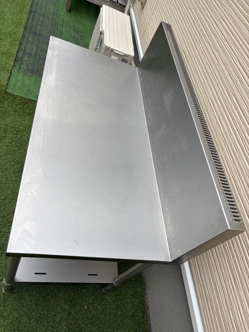 値下げ　美品　マルゼン　中華コンロ台・バックガードあり