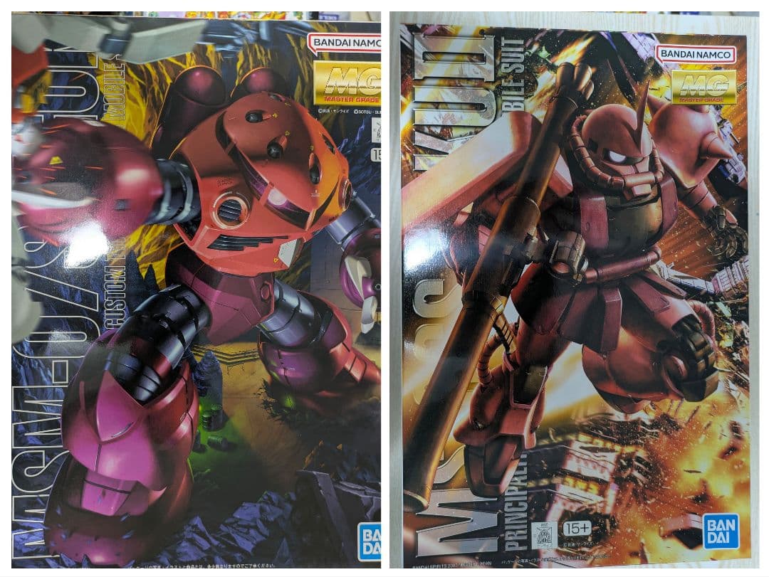 未組立セット売 MGシャア専用ズゴックMGシャア専用ザク