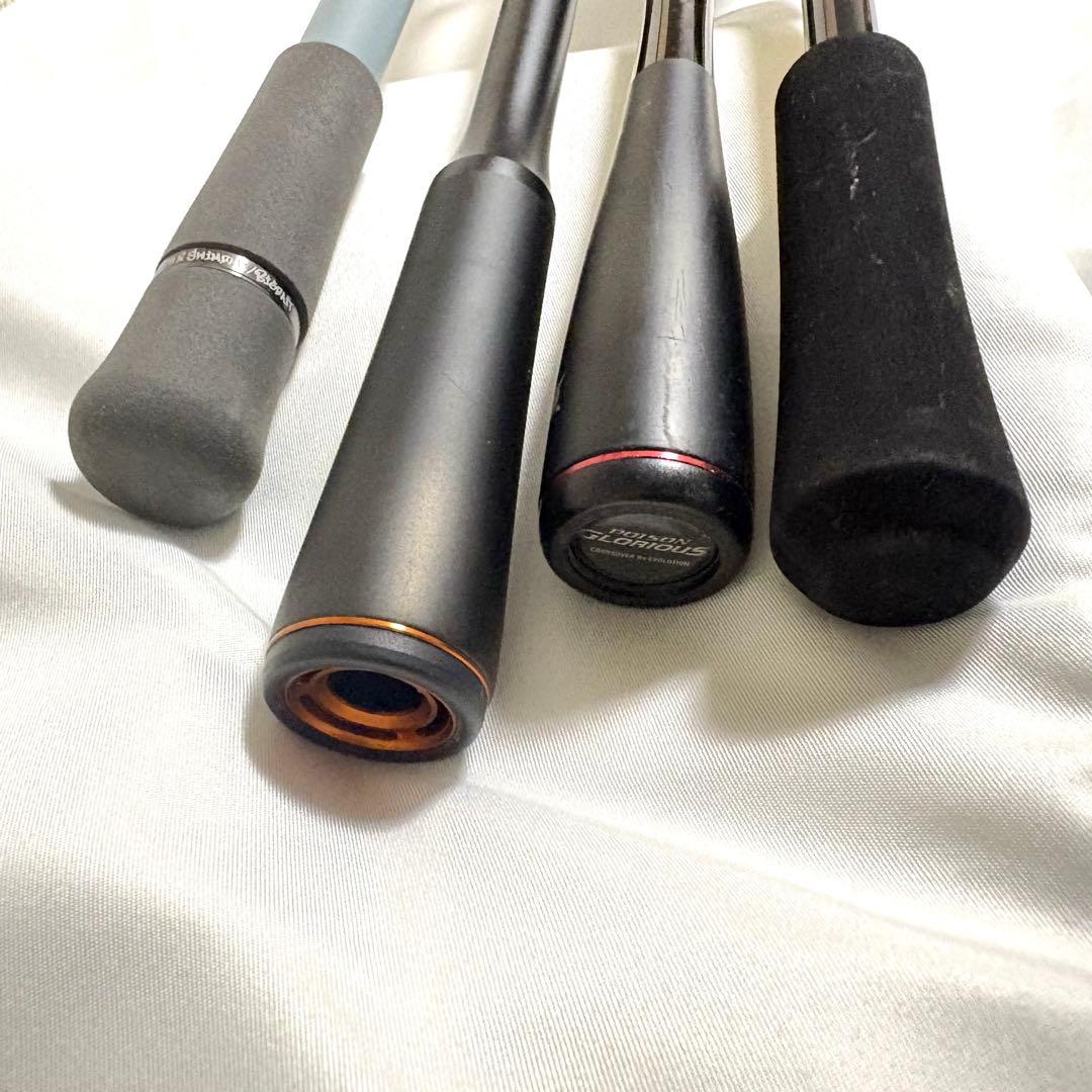 ☆手渡し希望☆バス釣り引退セット　ロッド4本
