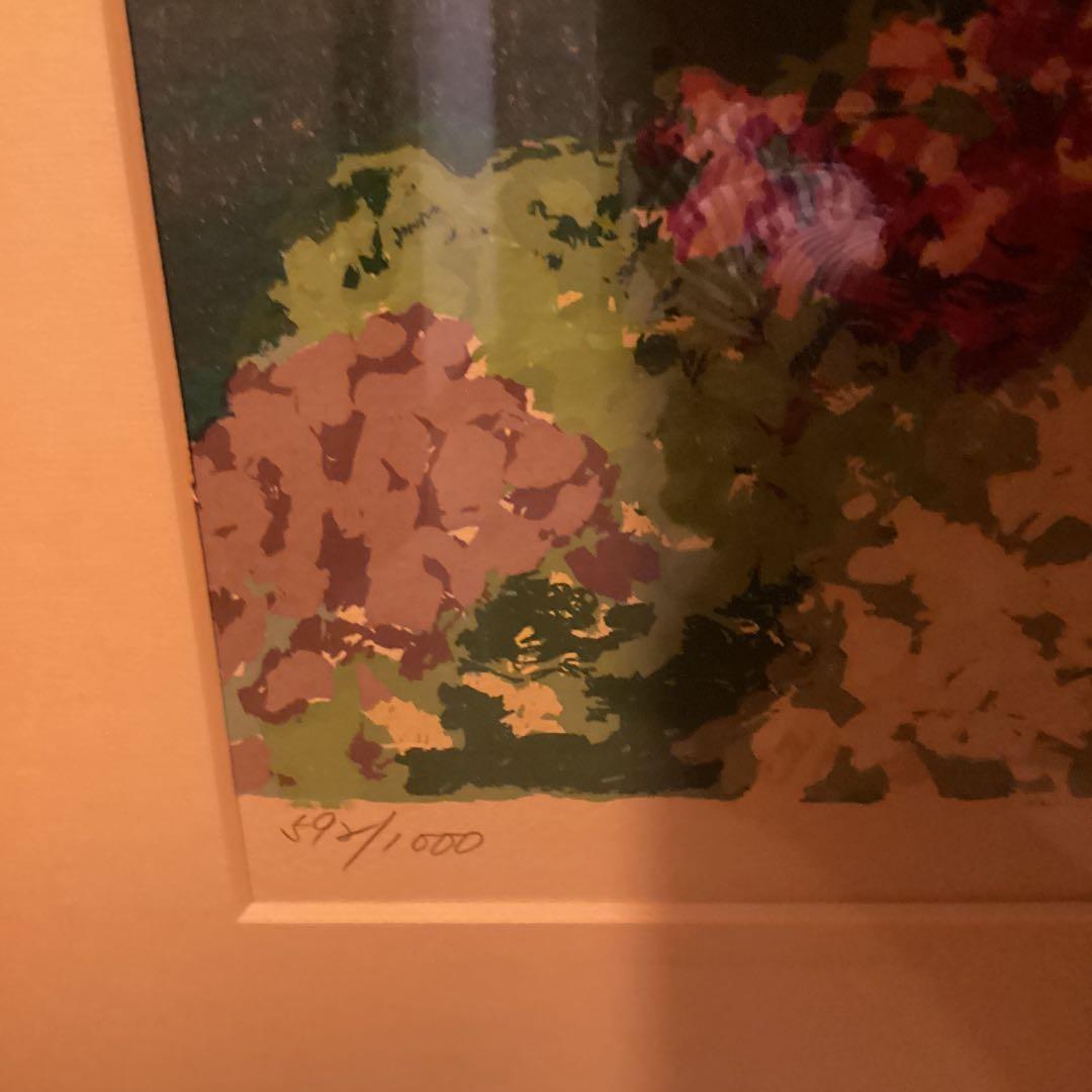 平賀康伸　地中海の祥風　リトグラフ592/1000 直筆サイン有作品N25478