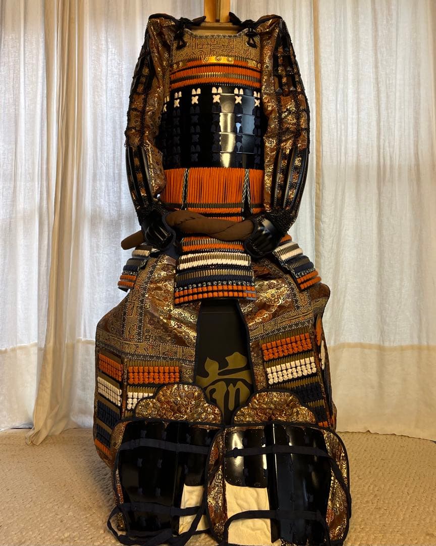 【丸武工房製】美品！未使用【現代 甲冑 等身大】黒胴具足 鎧 一式