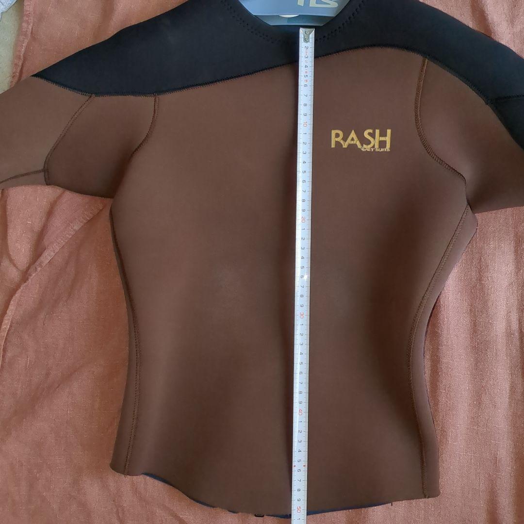 RASH 半袖タッパー ブラウン・ブラック既製L