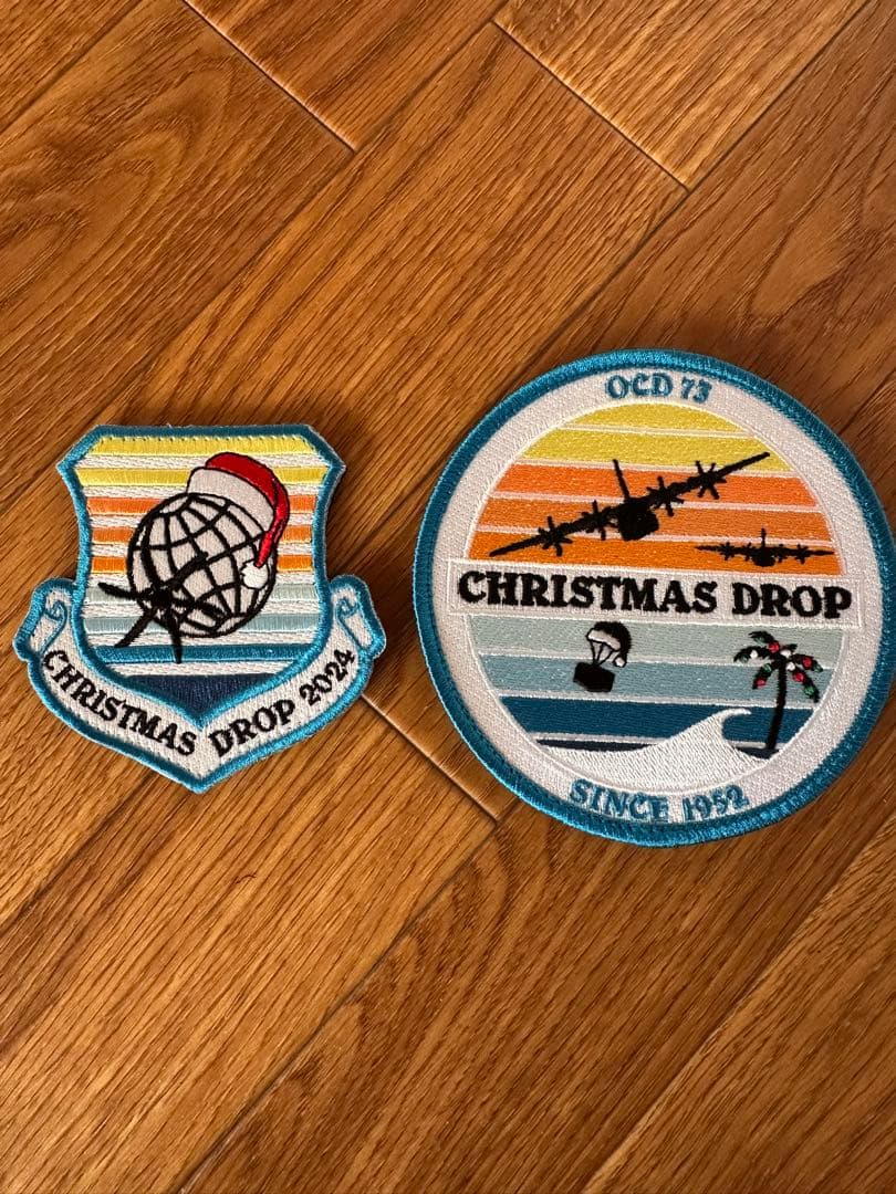 横田基地　Christmas drop 2024 パッチ