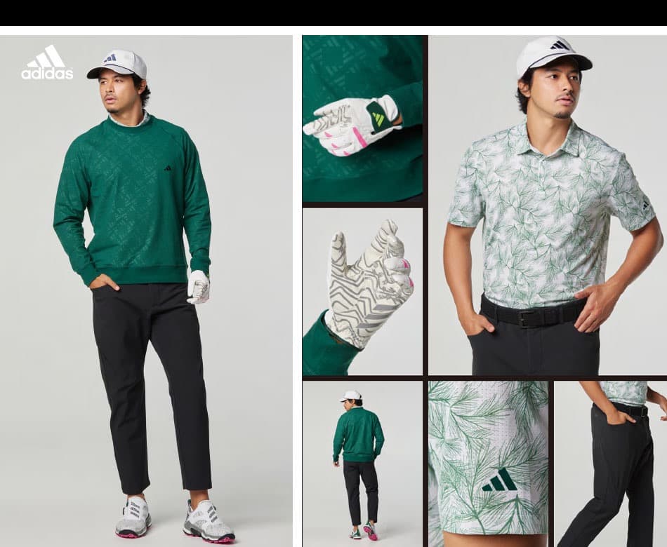 【96】秋冬 定価17,600円 アディダス ゴルフ 防風 アンクルパンツ 黒