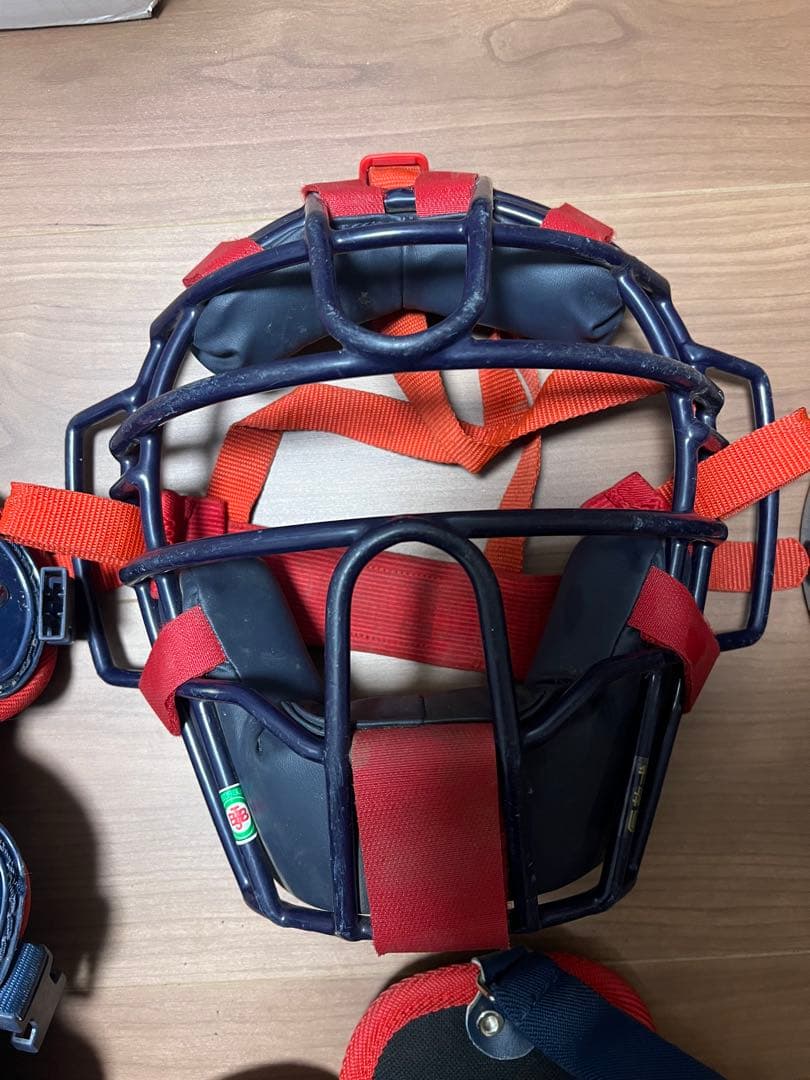 ZETT キャッチャー用プロテクターセット JSBB 大人用 ネイビー