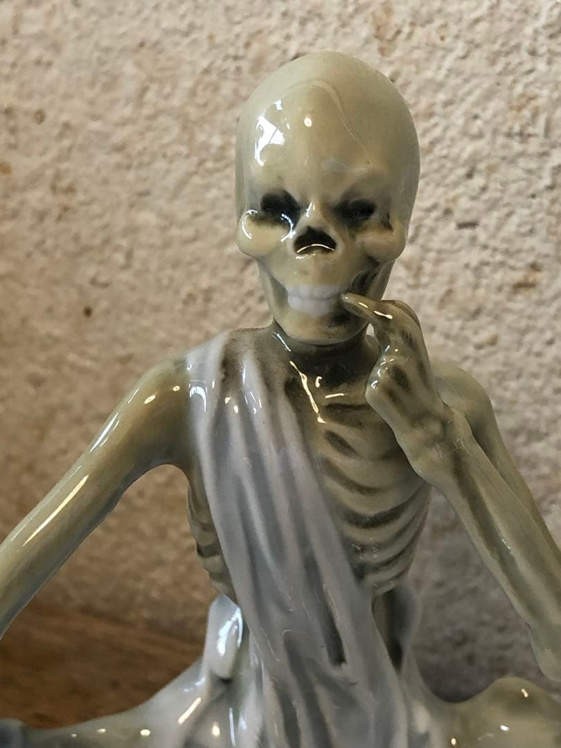 ビンテージ　スカル　髑髏　骸骨　ハロウィン　ミッドセンチュリー レトロ　死神