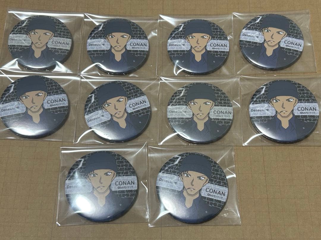 最終値下げ　名探偵コナン　赤井秀一　缶バッジ　コナンカフェ　2016