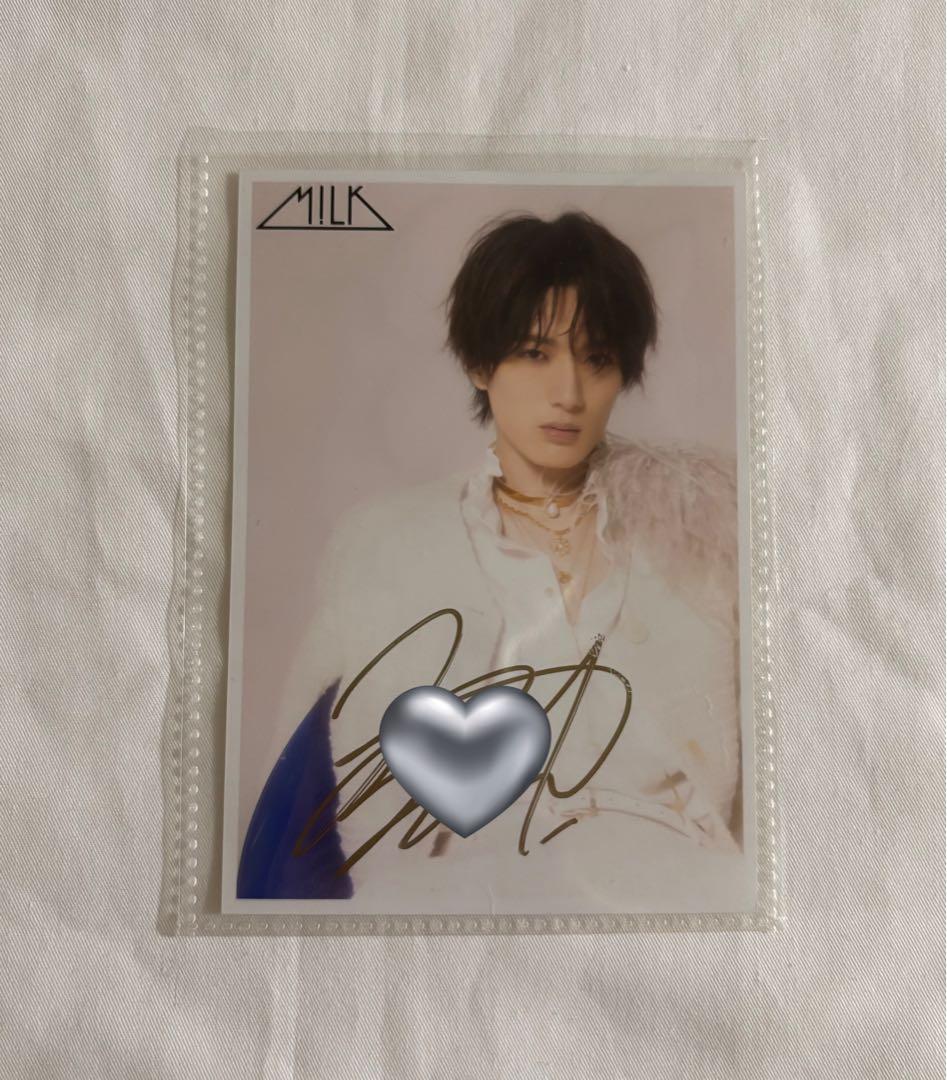M!LK 山中柔太朗　サイン　20歳　生誕　生写真　25枚