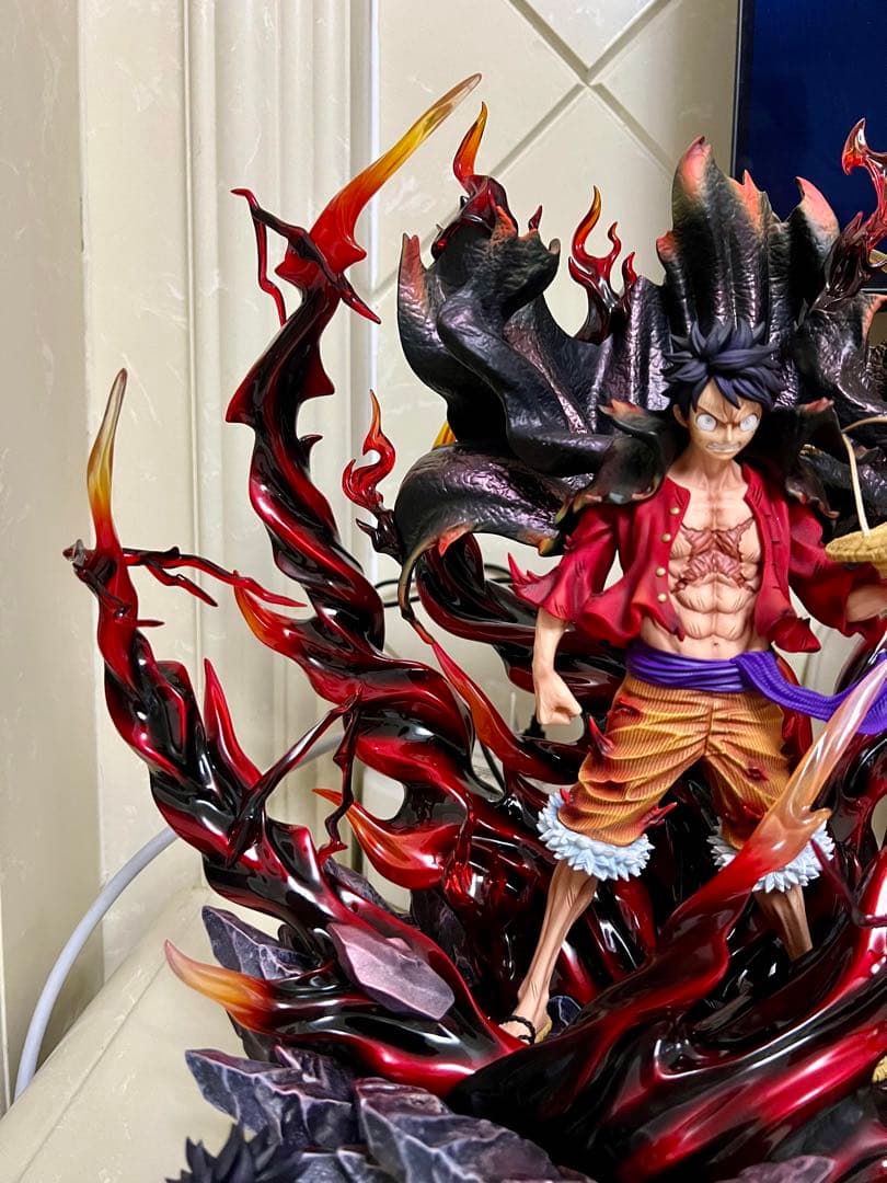 ワンピース ルフィ スタチュー 炎エフェクト