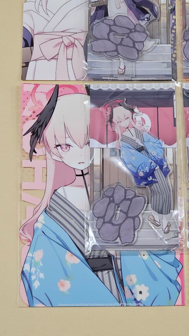 ブルーアーカイブ　DEVIL24　浴衣シリーズアクスタ4人フルコンプセット