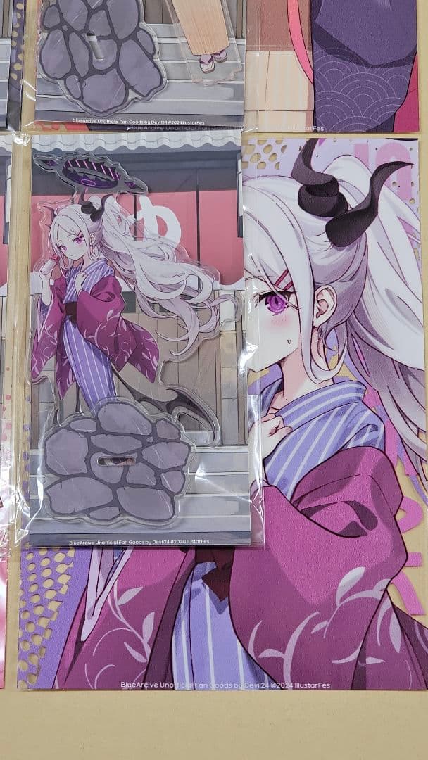 ブルーアーカイブ　DEVIL24　浴衣シリーズアクスタ4人フルコンプセット