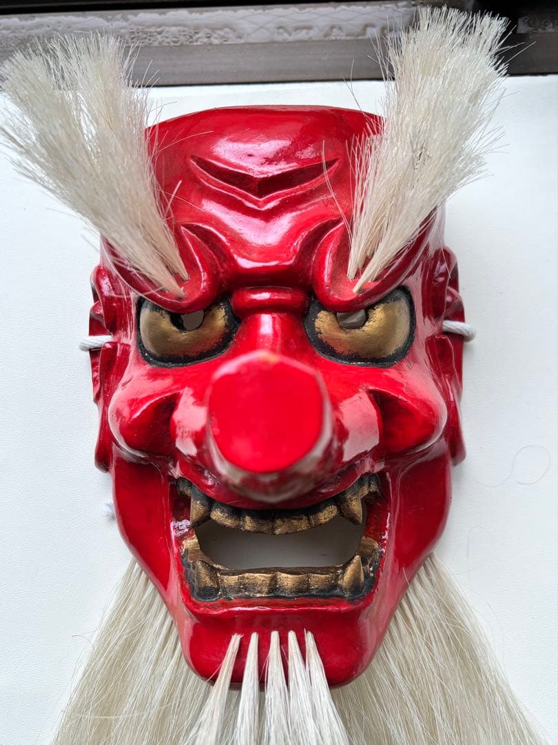 能面　神楽面　面　作家物　民芸