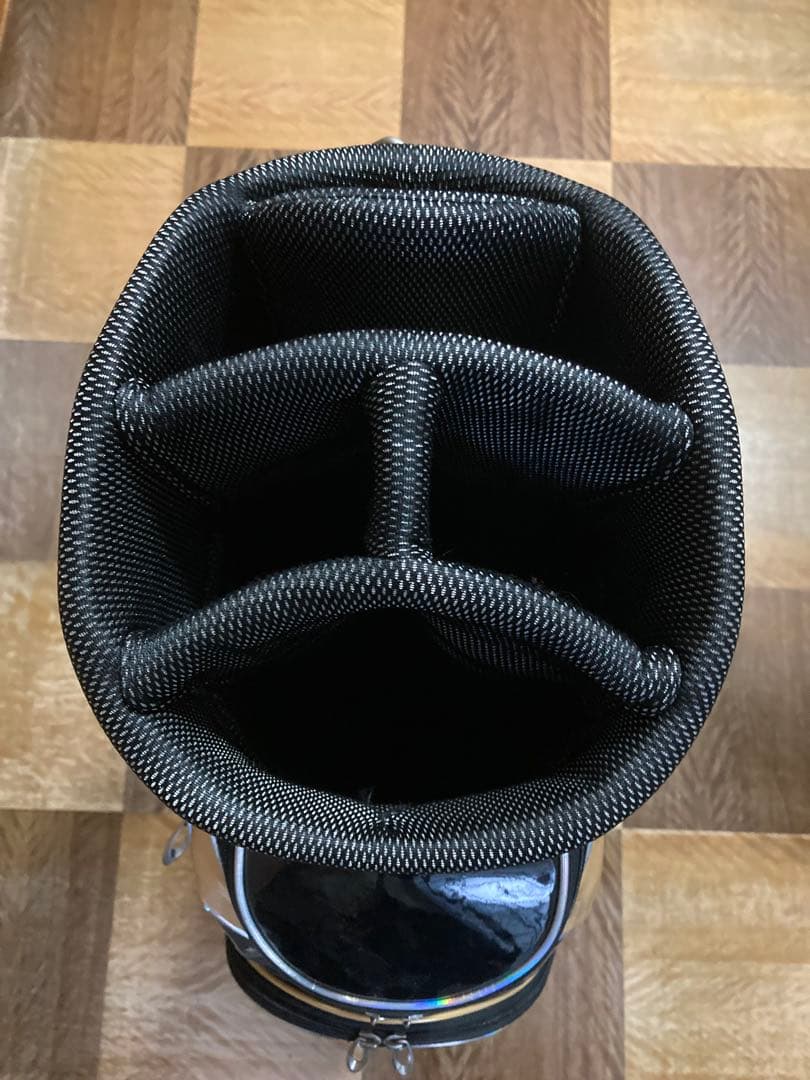 《希少美品》北海道ニッポンハムファイターズキャディーバッグ　ブラックエナメル