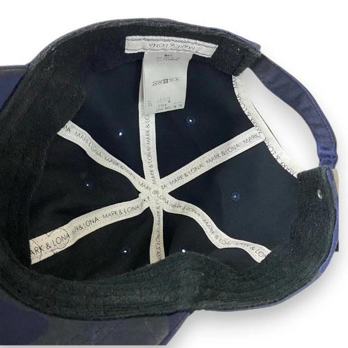 超美品 マーク＆ロナ 日本製 スカルワッペン 迷彩柄 キャップ 帽子 ゴルフ