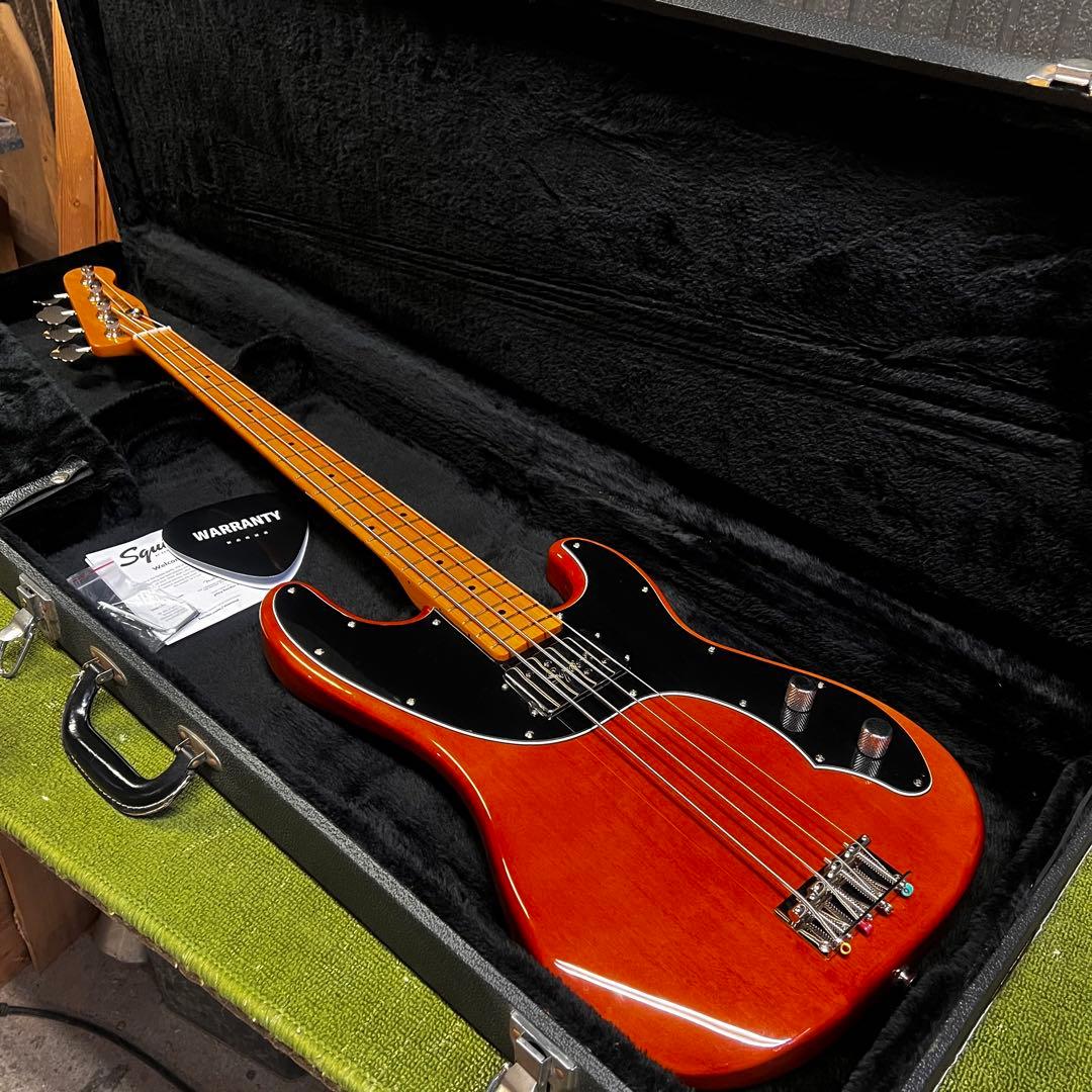 Squier by Fender テレキャスターベース ハードケース付き 管AL