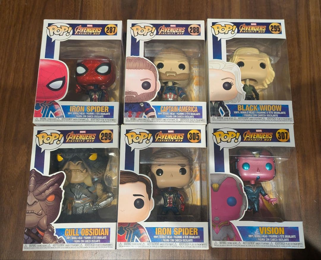 funko pop マーベル アベンジャーズ ６点セット