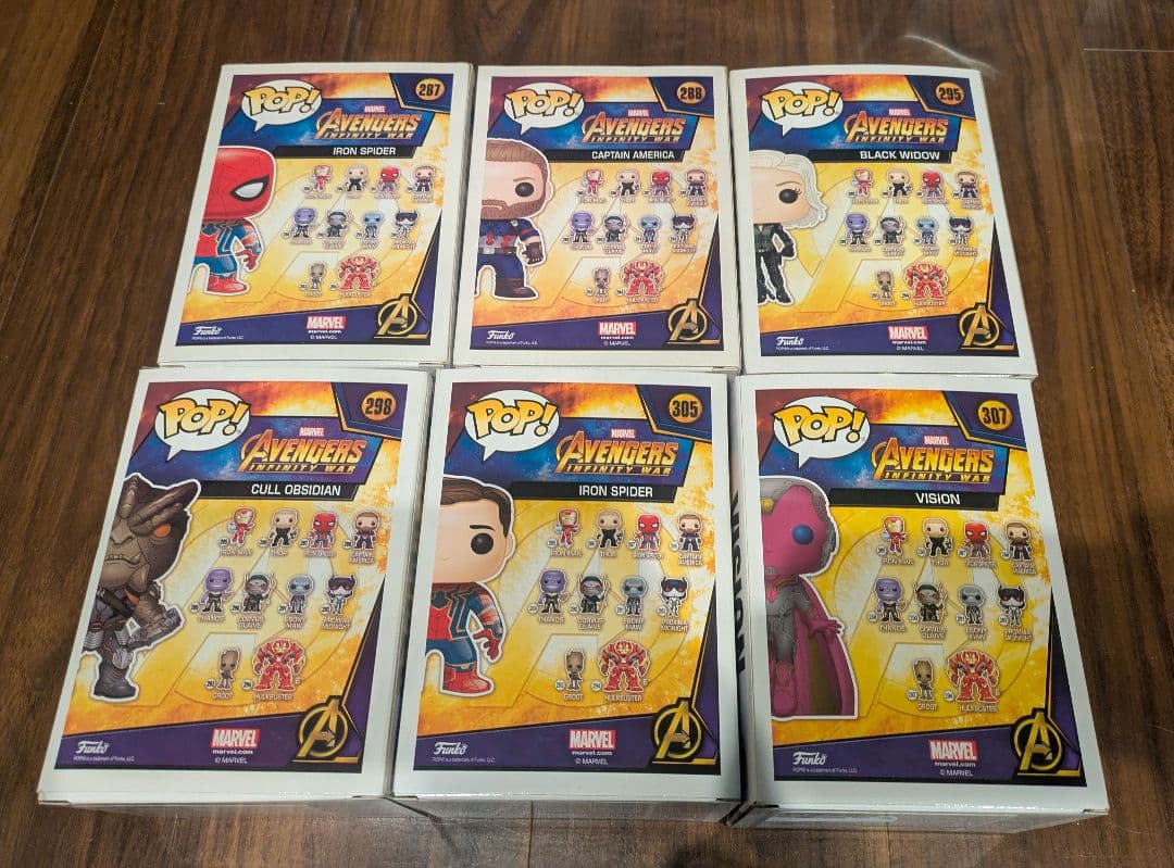 funko pop マーベル アベンジャーズ ６点セット