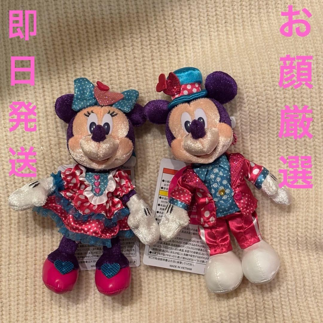 ディズニー　ミニー　ミッキー　パルパルーザ　ミニパル　ぬいぐるみバッジ　ぬいば