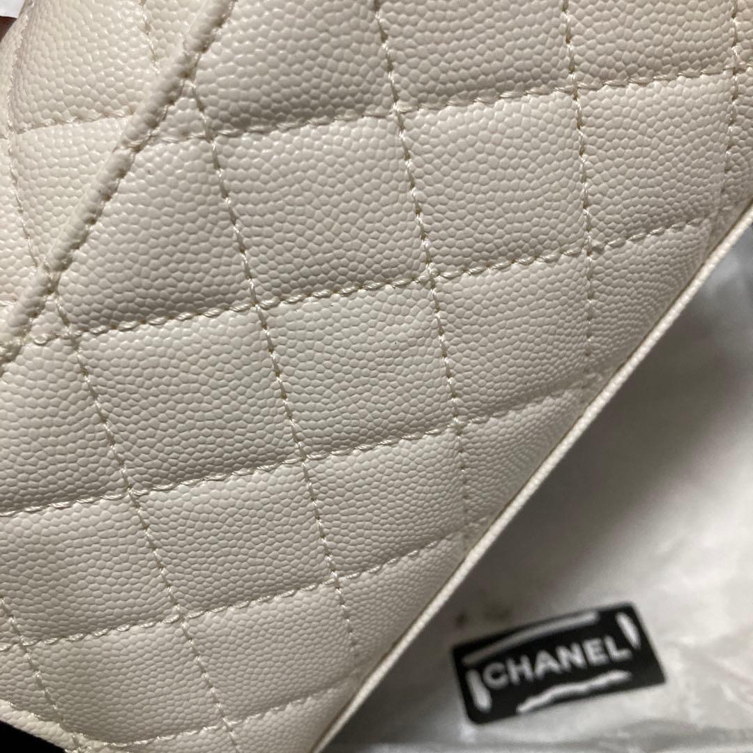 CHANEL チェーンショルダーバッグ ホワイト