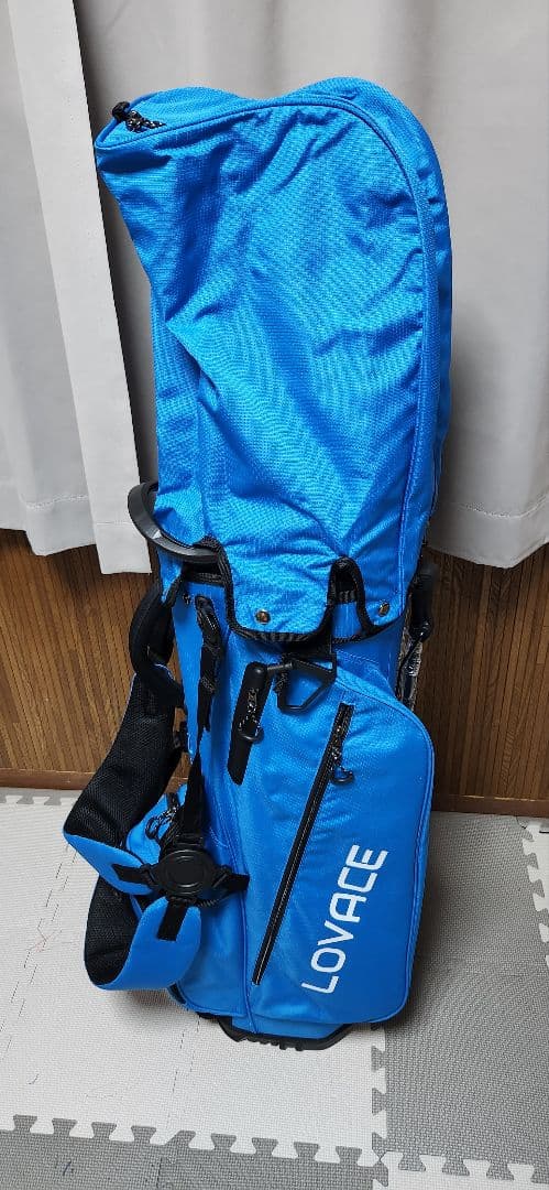 【新品未使用】14分割 LOVACE 青 キャディバッグ