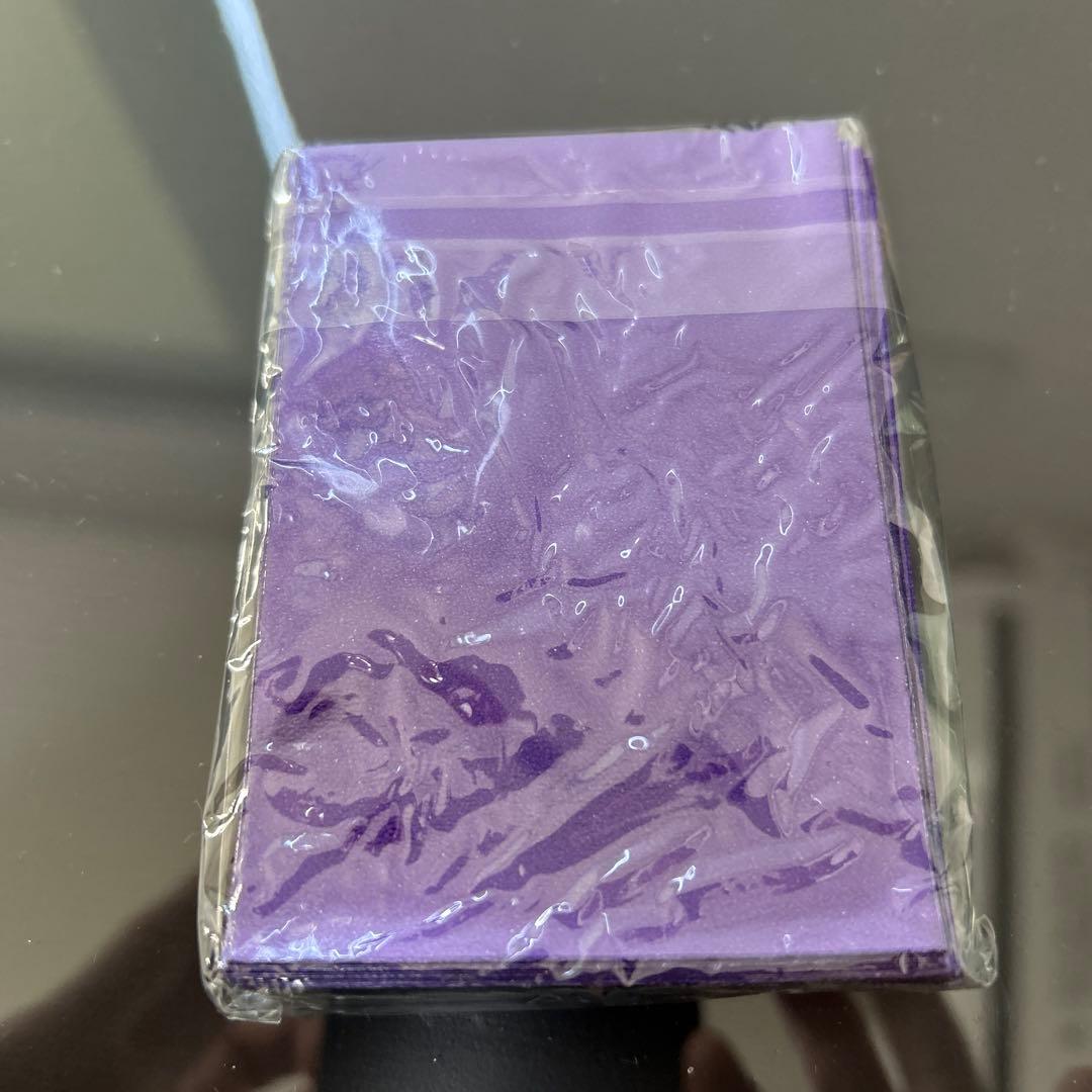 遊戯王 初期ロゴ メタリックパープル 紫 公式 スリーブ 50枚 未開封