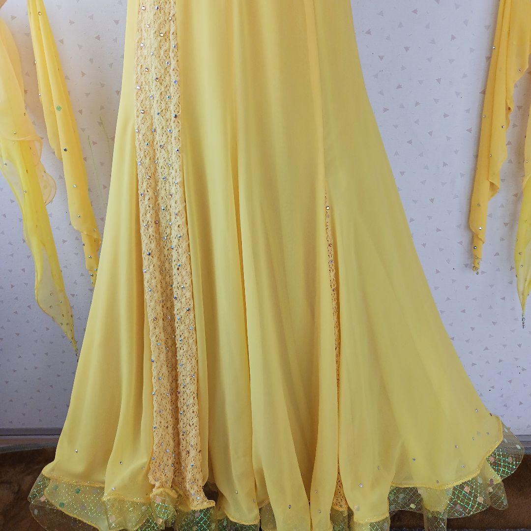 社交ダンス用イエロードレス