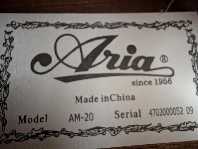 Aria フラットマンドリン AM-20 ハードケース付 美品