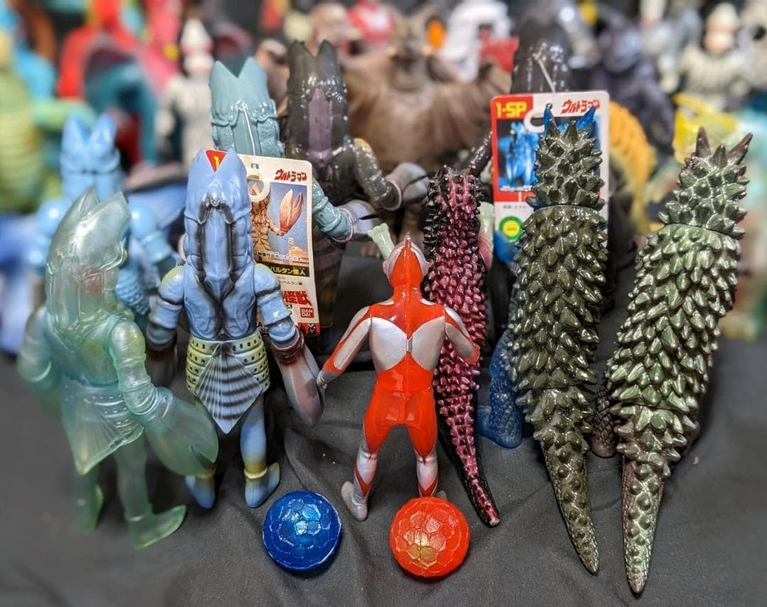 ウルトラマン＆登場怪獣・宇宙人（バンダイ）ソフビほぼコンプ59体セット＋6