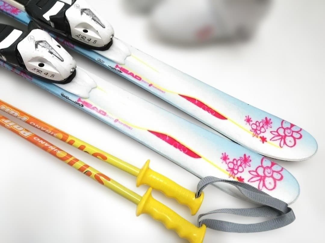 キッズ ジュニアスキー4点セットヘッド MYA No1 107cmブーツ21cm