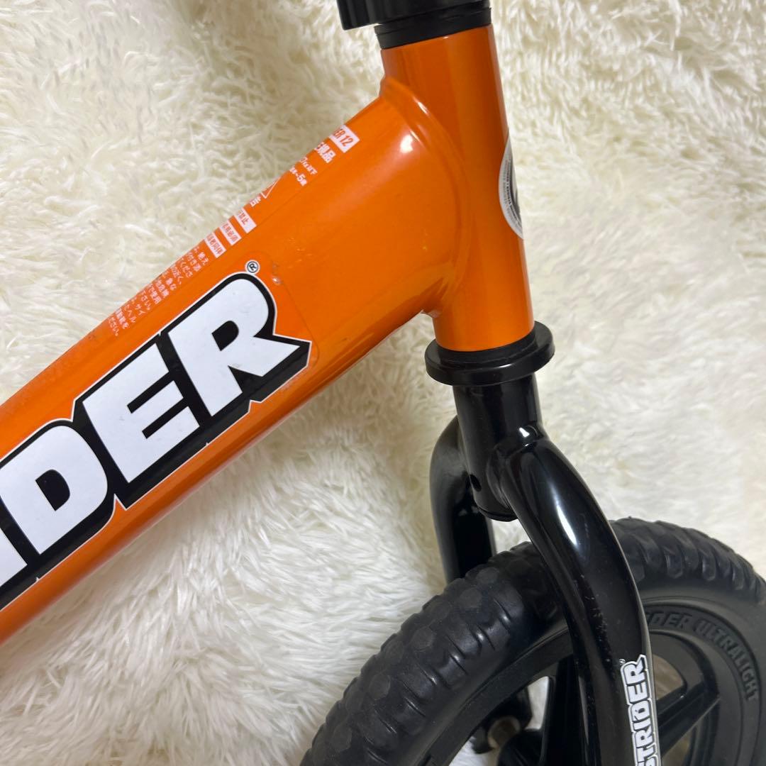 【美品】STRIDER バランスバイク スポーツ オレンジ 12インチ