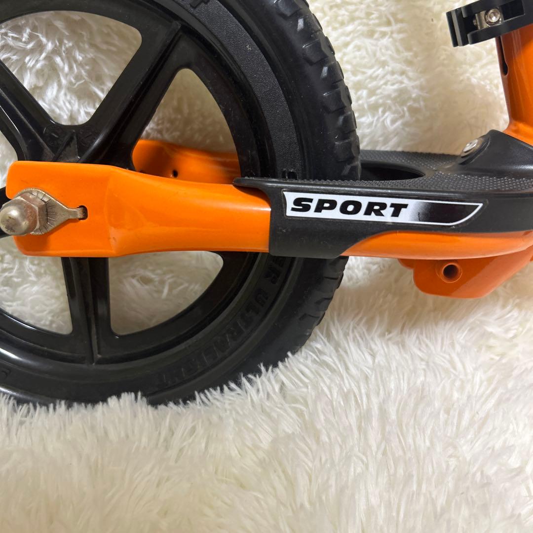 【美品】STRIDER バランスバイク スポーツ オレンジ 12インチ