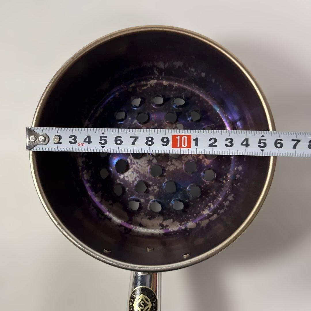 お稽古茶道具　銅製　台付十能