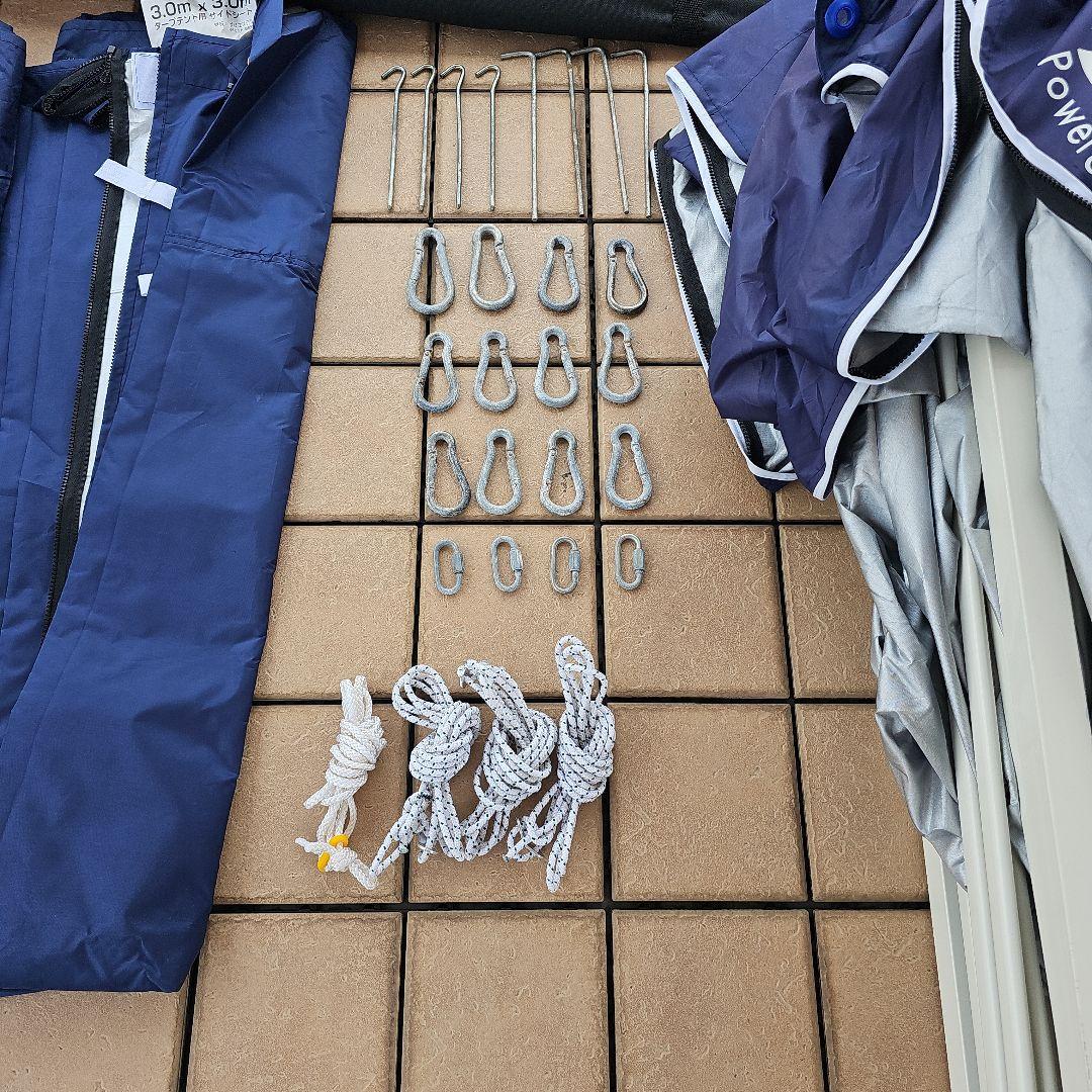 ★FIELDOOR ワンタッチタープテント 3.0x3.0m 強化版 スチール