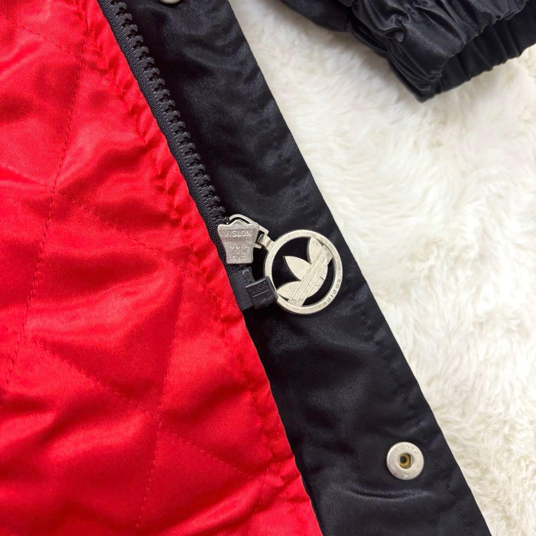 入手困難 80s デサント社製 adidas フード ベンチコート トレフォイル