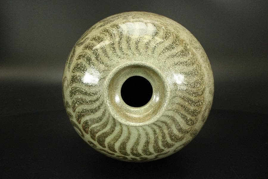 古美術 高麗青磁鉄絵梅瓶 高27cm(ZE592)