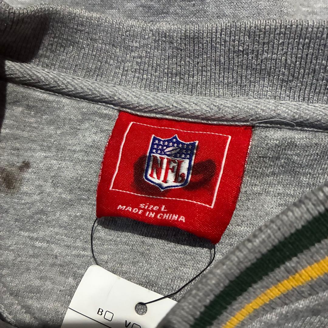 NFL GREEN BAY PACKERS スウェット　パッカーズ　グレー　L