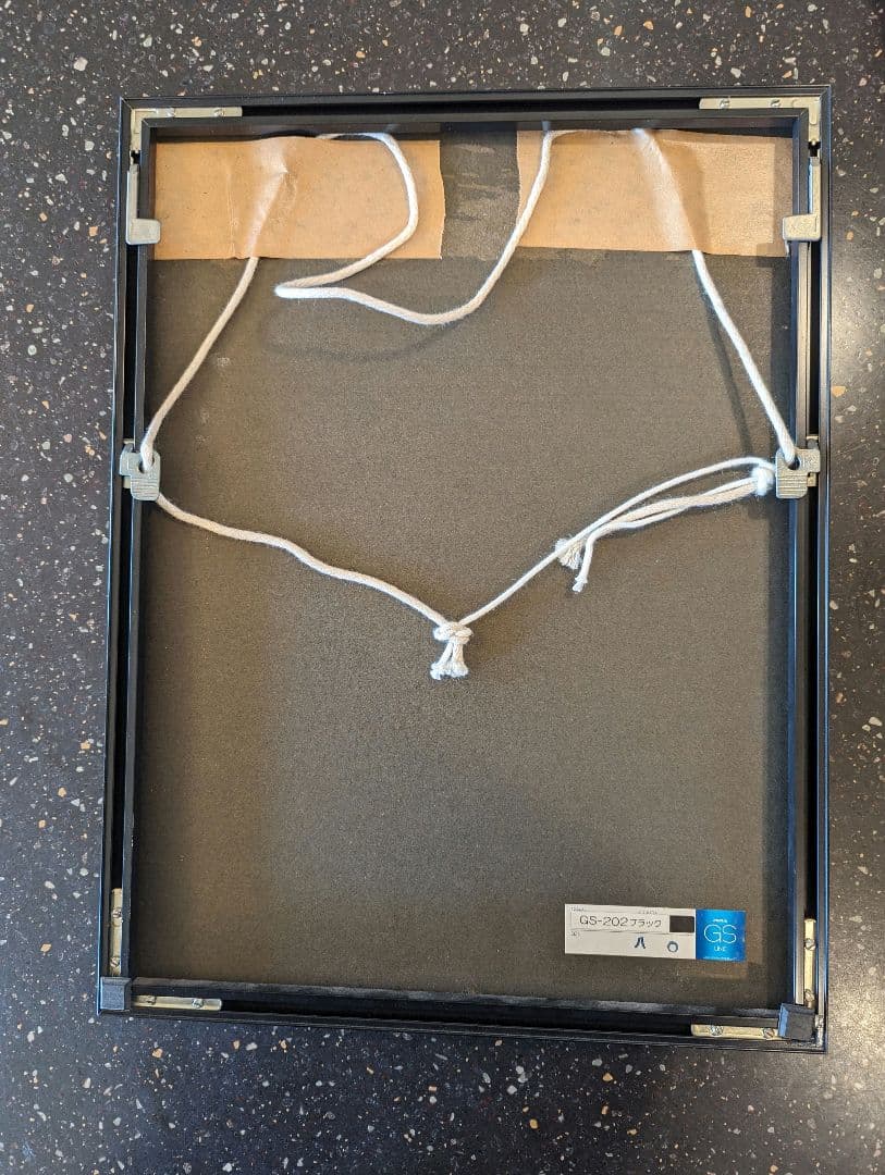 サイン入り　カシニョール　絵画　額