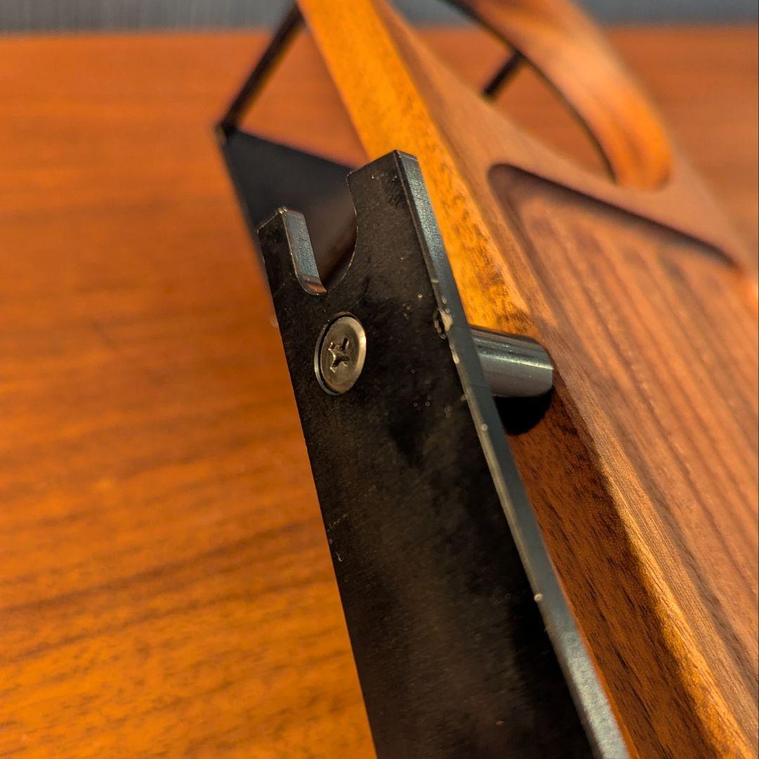 INAVANCE ウォールナット ワンズテーブル アルマイト ブラック