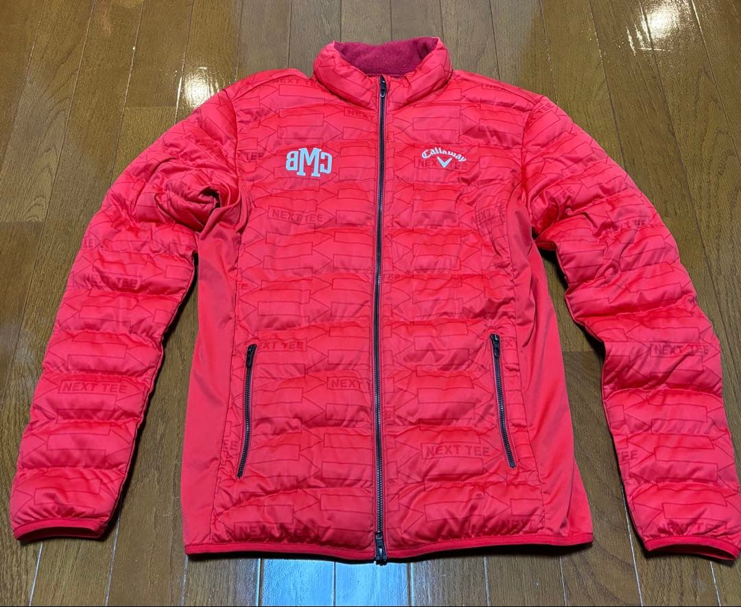 【未使用品】キャロウェイCallaway　ゴルフダウンジャケット レッド　Ｌ