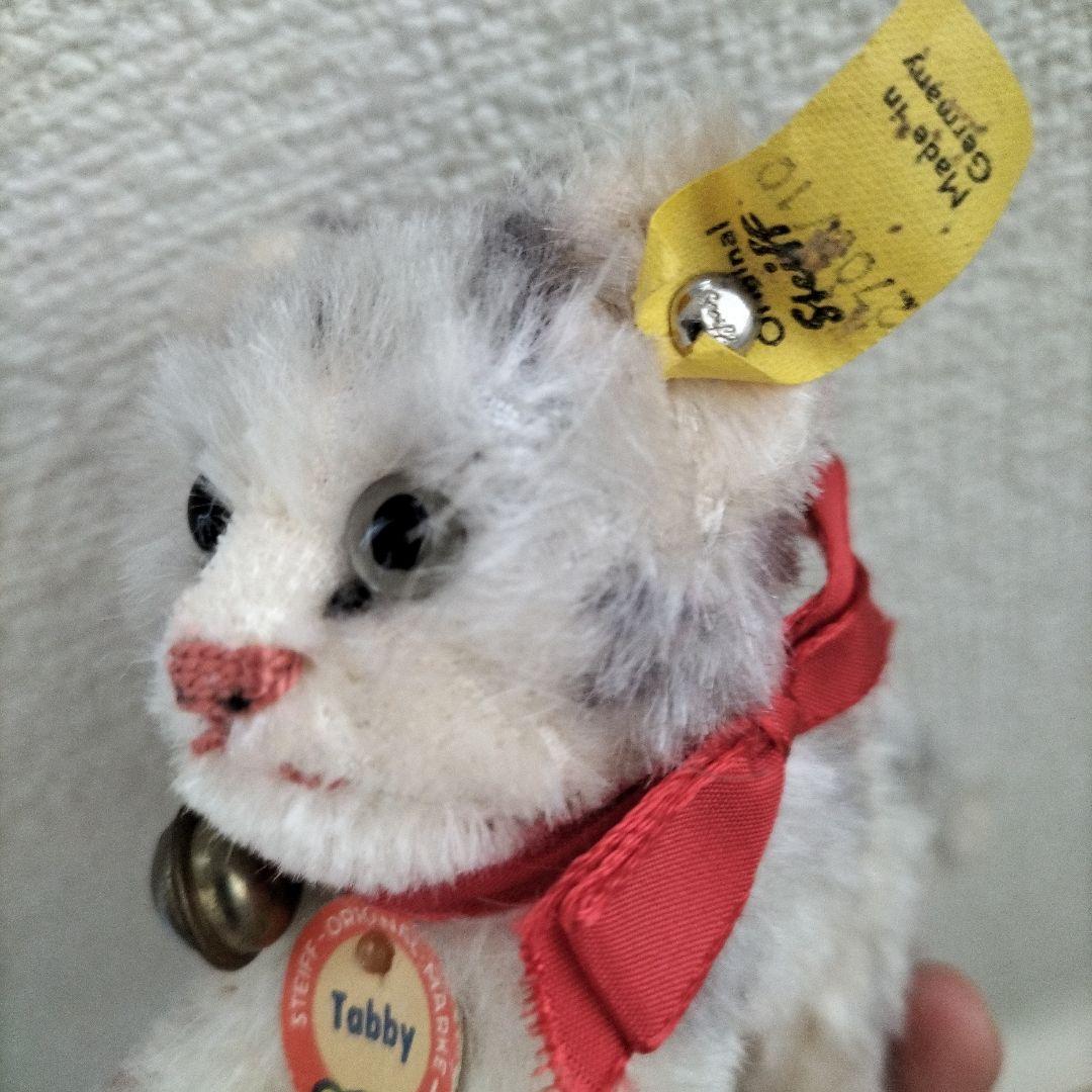 ビンテージ　シュタイフ　Tabby キャット　猫　下から２番目サイズ