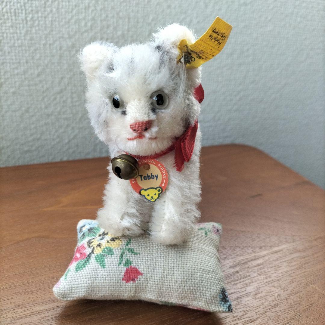 ビンテージ　シュタイフ　Tabby キャット　猫　下から２番目サイズ