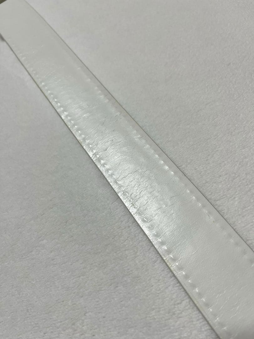 【BRIEFING】ホワイトレザーゴルフベルト＊メンズベルト＊ブリーフィング