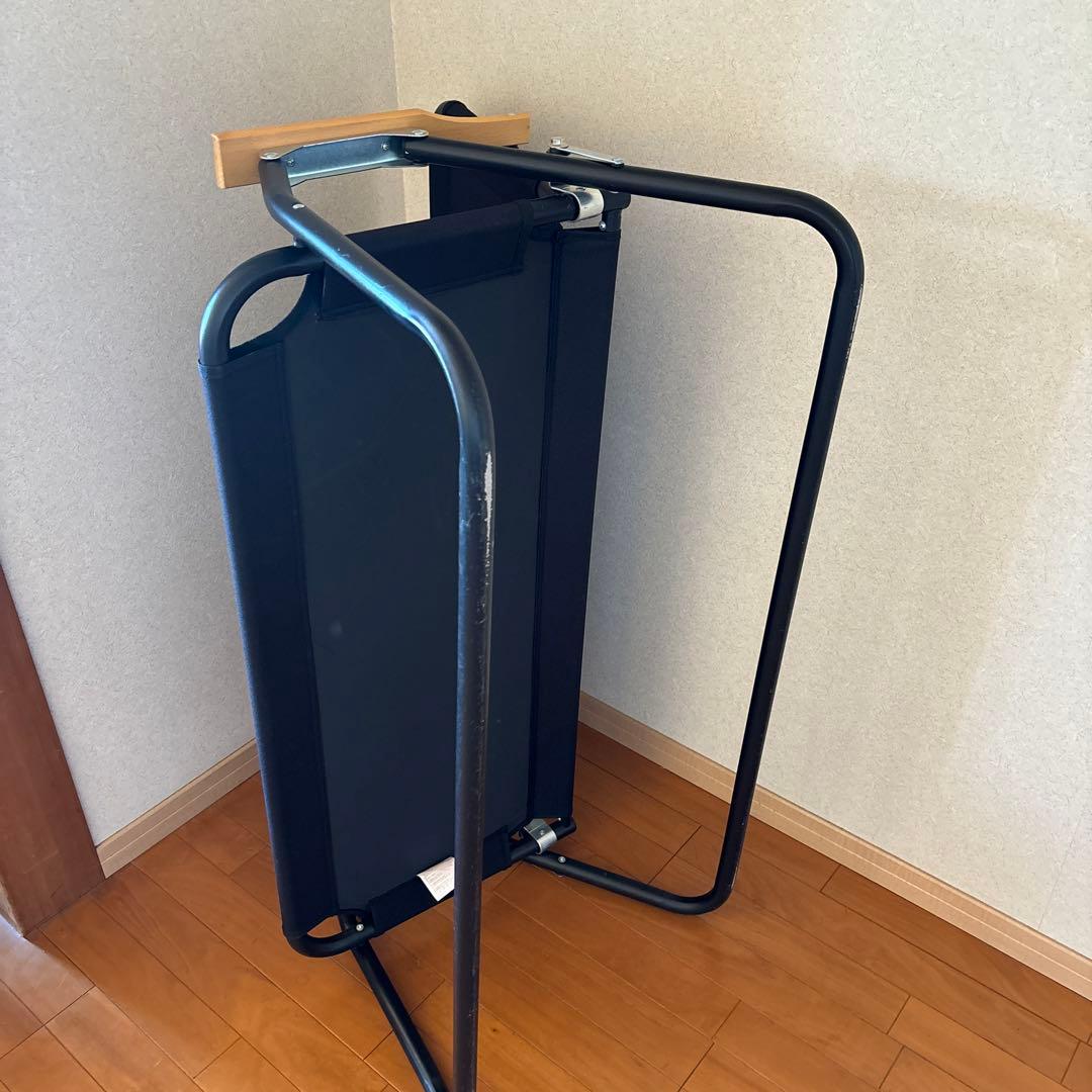 captain stag CSブラックラベル アルミ背付ベンチ