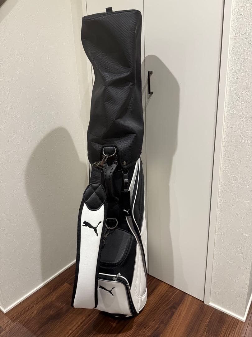 美品　 PUMA ゴルフバッグ ホワイト/ブラック