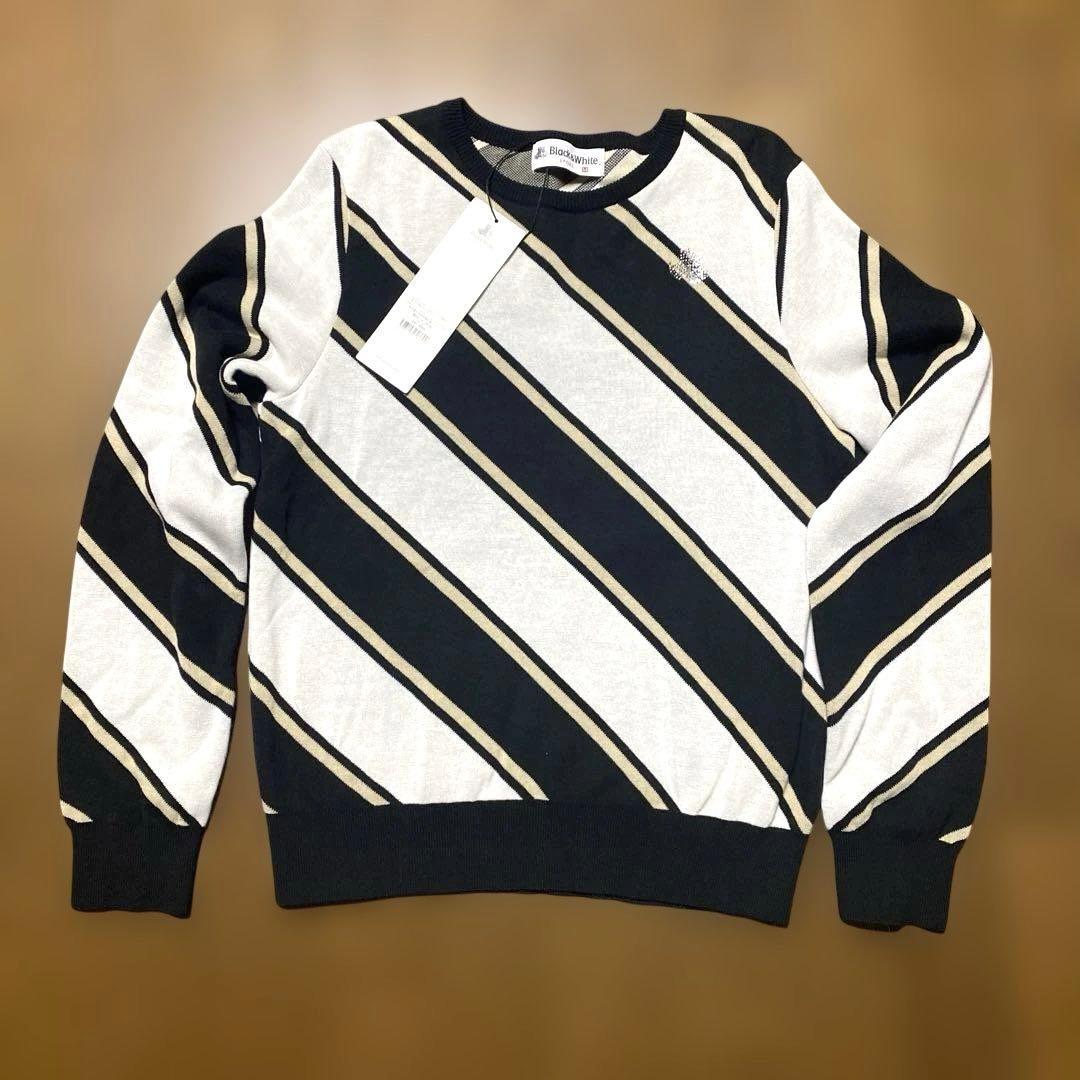 Black&White ♡ブラック&ホワイト♡新品未使用・ニットセーター　M