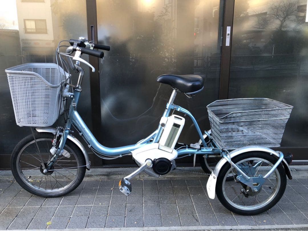 中古電動自転車 ブリヂストン アシスタ3輪 スカイブルー 横浜№3176